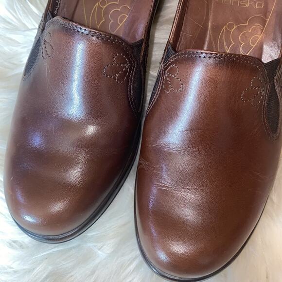 Dansko Beth Leather Pump Clog Heels 37 / 7 - Picture 4 of 10